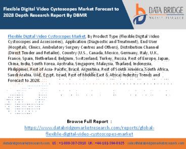 Flexible Digital Video Cystoscopes Market Forecast to 2028 Depth Research Report By DBMR