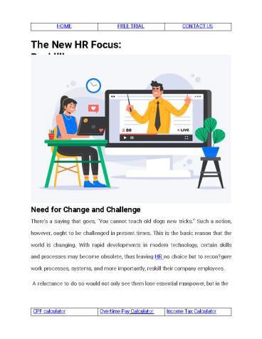 The New HR Focus: Reskilling