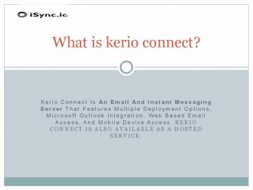 what is kerio connect email?