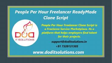 PEOPLE PER HOUR FREELANCER CLONE - DOD IT SOLUTIONS