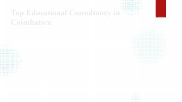 Top education consultancy in coimbatore