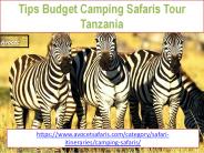 Tips Budget Camping Safaris Tour Tanzania