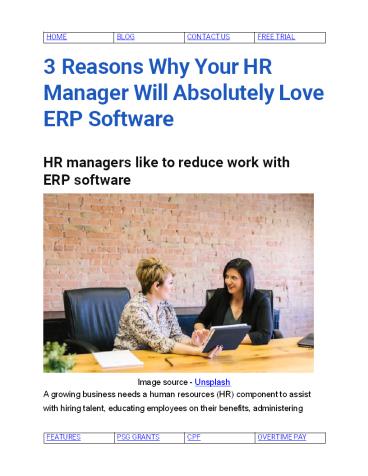 3 Reasons Why Your HR  Manager Will Absolutely Love ERP Software