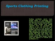 Sports Clothing Printing
