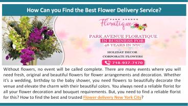 How Can you Find the Best Flower Delivery Service?