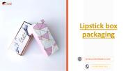 Lipstick box packaging