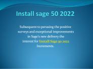 Install sage 50 2022