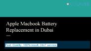 Apple Macbook Battery Replacement Dubai