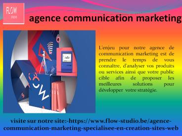 agence communication marketing