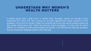 Understand Why Women's Health Matters?