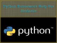 Python Homework Help For Students