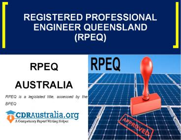 RPEQ Australia