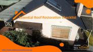 Essential Roof Restoration Checklist