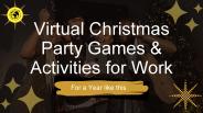 Virtual Games for Christmas Party