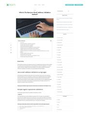 What Is The Best Java Email Address Validation Method?