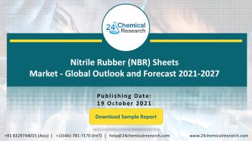 Nitrile Rubber (NBR) Sheets Market - Global Outlook and Forecast 2021-2027