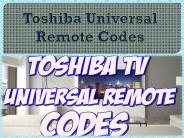 Toshiba Universal Remote Codes (1)