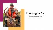 Deer Hunting In Georgia