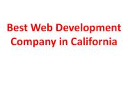 Best Web Development Company in California