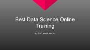 Data Science Online Training| QC More