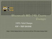 MS-740 Online Exam Practice Software - Microsoft MS-740 Dumps PDF