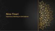 Nino Tinari - Experience Working In Civil Defense