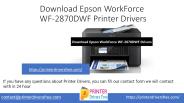 Download Epson WorkForce WF-2870DWF Drivers