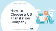 How To Choose a US Translation Company?