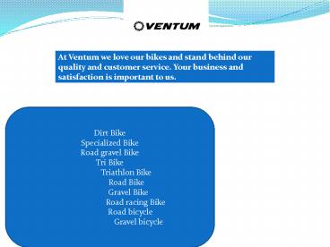 Top Road Racing Bike In Ventum USA