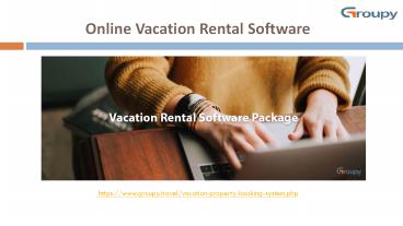 Online Vacation Rental Software
