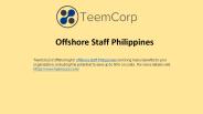 Best & Top Company Offshore Staff Recruitment