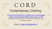 Contemporary Clothing
