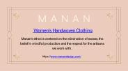 Women's Handwoven Clothing in Linen