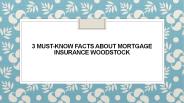 3 MUST-KNOW FACTS ABOUT MORTGAGE INSURANCE WOODSTOCK