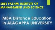 MBA Distance Education in ALAGAPPA UNIVERSITY