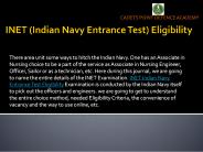 INET (Indian Navy Entrance Test) Eligibility
