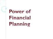 Power of Financial Planning