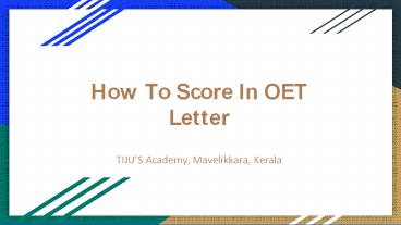 Best Online OET Training Kerala