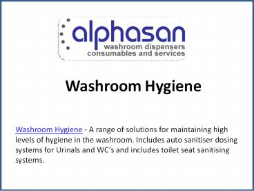 Washroom Hygiene - Alphasan (1)