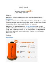 Automated AI based Predictive Maintenance | Nanoprecise