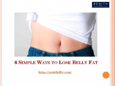 6 Simple Ways to Lose Belly Fat