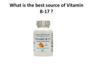 What is the best source of Vitamin B-17 ?