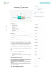 Encapsulation In Java With Example