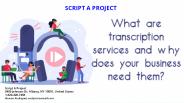 Script a project