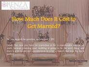 How Much Does It Cost to Get Married?