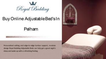 Buy Online  Adjustable Bed's in Pelham