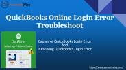 QuickBooks Online Login Troubleshoot