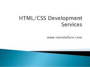 HTML/CSS Development Services