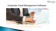 Corporate Travel Management Software