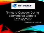 Things to Consider During Ecommerce Website Development